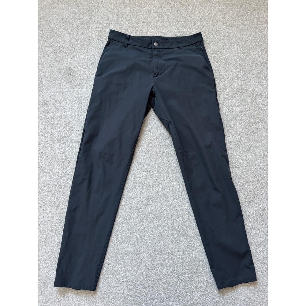 Lululemon Commission Pant Slim 31 Black Warpstreme Trousers LM5AEXS